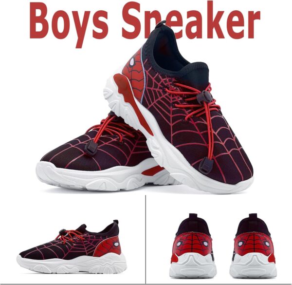 maxvinci Boys Trainers Kids Running Shoes PE Trainers Breathable Sports Tennis Sneakers Slip-On Outdoor Athletic Walking Shoes - Image 3