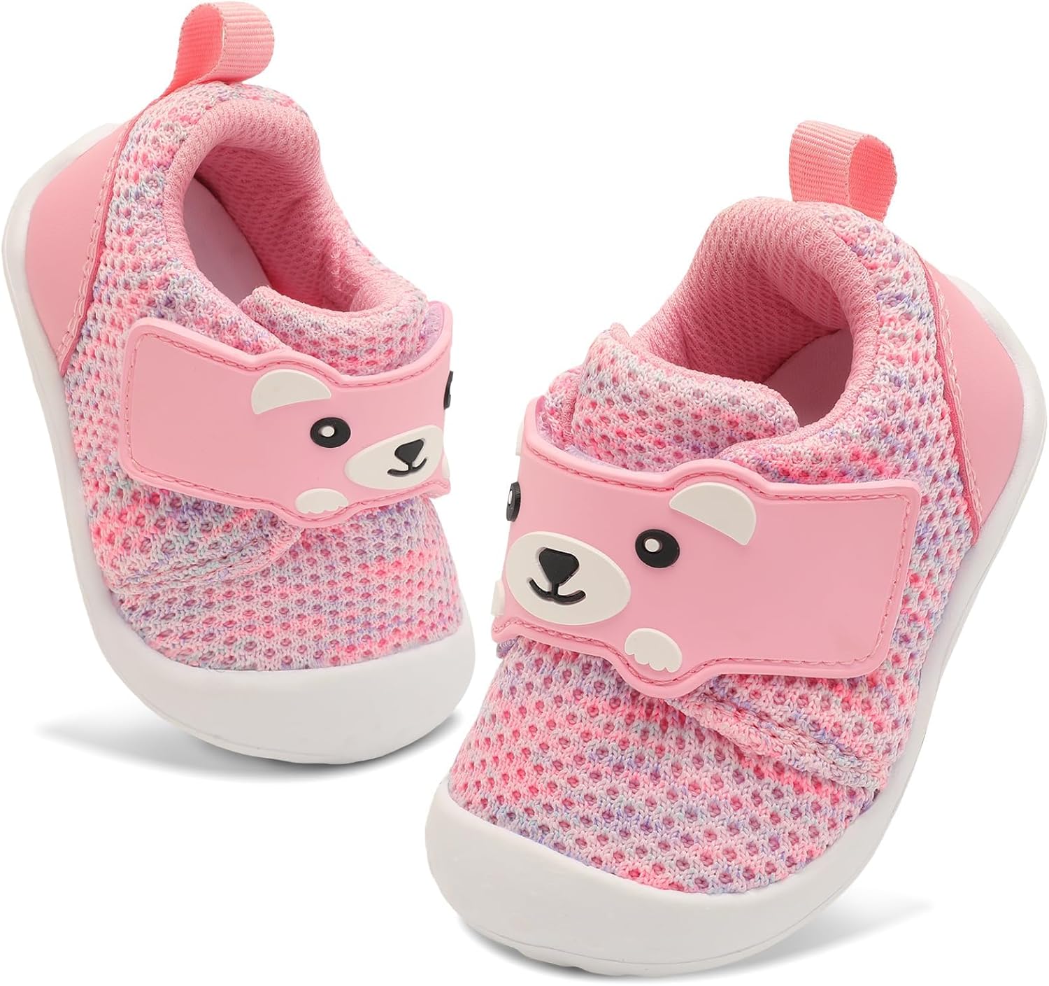 1744010461_719UMVOdB2L._AC_SL1500_.jpg JOINFREE Baby Walking Shoes Wide Toddler Boys Girls Infant Sneakers Breathable Barefoot Slip On Tennis Crib Shoes - Image 1