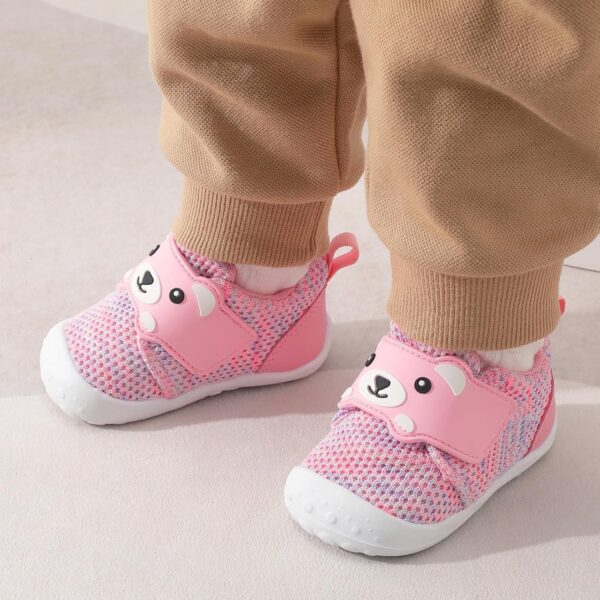 JOINFREE Baby Walking Shoes Wide Toddler Boys Girls Infant Sneakers Breathable Barefoot Slip On Tennis Crib Shoes - Image 6