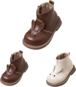 Baby Girls First Walking Shoes with Cute C𝐚rtoon Soft Sole Newborn Zip Up Loafers Mocc𝐚sin Flat Shoes Princess Wedding Dress Mary Jane Shoes Infant Prewalker Shoes 0 6 Years - Image 2