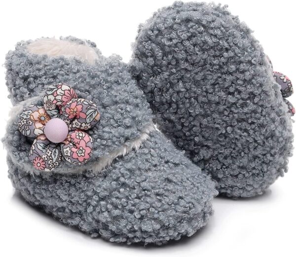 Girls Baby Plush Soft Warm Boots Snow First Cotton Boys Infant Shoes Baby Shoes Toddler Size 4 Boots Boy - Image 2