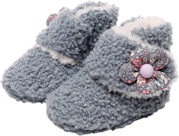 Girls Baby Plush Soft Warm Boots Snow First Cotton Boys Infant Shoes Baby Shoes Toddler Size 4 Boots Boy - Image 3