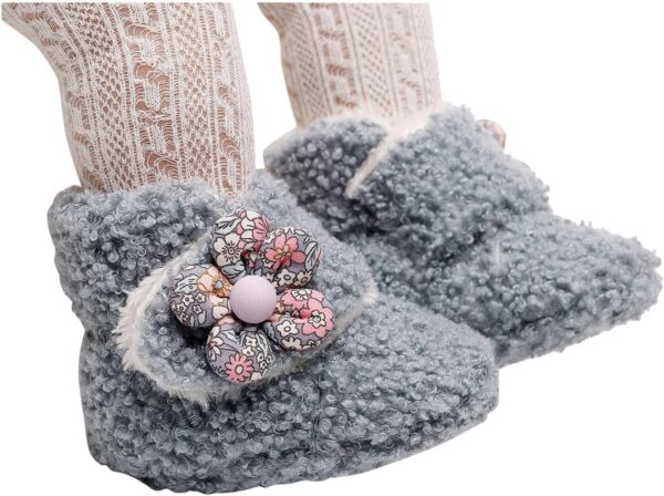 Girls Baby Plush Soft Warm Boots Snow First Cotton Boys Infant Shoes Baby Shoes Toddler Size 4 Boots Boy - Image 6