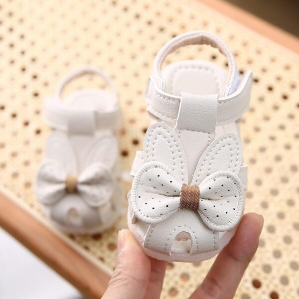 Girls Shoes Size 5 Toddler Baby Girl Shoes Breathable Shoe Dew Toe Shoe Bag Head Sandals Girl Sandals Baby Soft Shoe Sandals For 0 To 2 Years Girls School Shoes Size 9 Black - Image 2