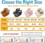 JOINFREE Baby Girls Boys House Shoes Baby Slippers with Non-Slip Rubber Sole Toddlers Cozy Home Booties - Image 2