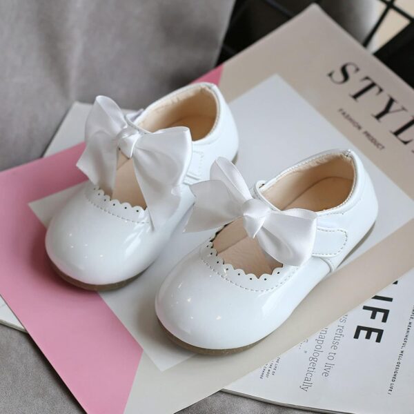 Princess Shoes Girls Mary Jane Flat Shoes Sequin Party Shoes Wedding Birthday Dress Shoes Cosplay Shoes Anti-Slip Soft Sole Prewalker Shoes for Toddlers Kids 3 11 UK Child - Image 2