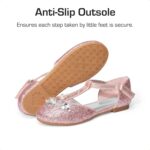 DREAM PAIRS Girls Mary Jane Shoes Flower Girls Shoes with Pearl T-Strap Wedding Party School Girls Flats for Toddler Little Big Kid - Image 5