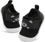 JOINFREE Baby Walking Shoes Wide Toddler Boys Girls Infant Sneakers Breathable Barefoot Slip On Tennis Crib Shoes