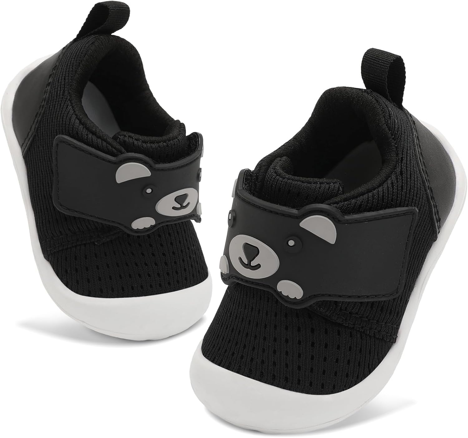 1744101594_71pG80LeRL._AC_SL1500_.jpg JOINFREE Baby Walking Shoes Wide Toddler Boys Girls Infant Sneakers Breathable Barefoot Slip On Tennis Crib Shoes - Image 1