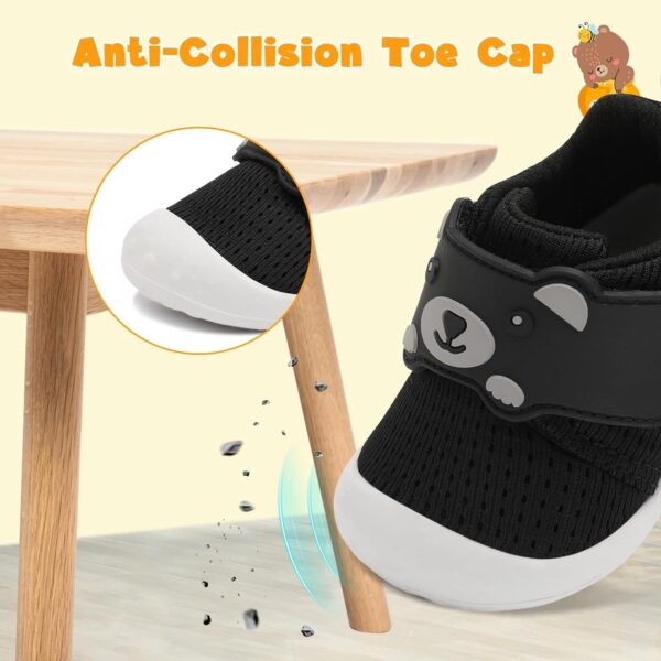 JOINFREE Baby Walking Shoes Wide Toddler Boys Girls Infant Sneakers Breathable Barefoot Slip On Tennis Crib Shoes - Image 5
