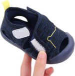 Shoes Boy Kids Bear Soft Sole Rubber Sandals Sneaker Flat Walking Non-Slip Girls Baby Shoes Newborn Shoes (Dark Blue, 2-3 Years) - Image 4