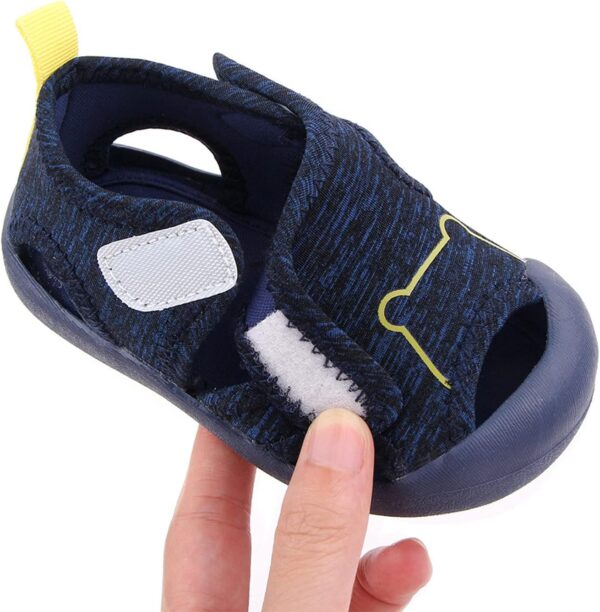 Shoes Boy Kids Bear Soft Sole Rubber Sandals Sneaker Flat Walking Non-Slip Girls Baby Shoes Newborn Shoes (Dark Blue, 2-3 Years) - Image 4