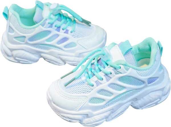 WWricotta Girls Toddler Mesh Kids Leather Sport Children Shoes Boys Baby Boy's shoes Girls Athletic Slides Sandals Girls Fuzzy Flip Flop Slippers - Image 6