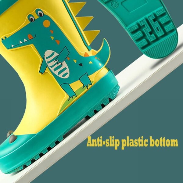 Toddler Boy Boots Size 5 And Girls Water Shoes Baby Rain Boots Water Boots In Large And Small Children Toddlers Children With Elastic Christmas Boots for Baby Girl - Image 2
