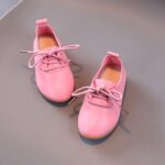 Infant Baby Boys Girls Classic PU Leather Wedding Loafers Toddler 𝐎xford Dress Shoes First Steps Walking Flat Lazy Crib Shoe Premium Soft Anti-Slip Rubber Sole Shoe (Pink, 10 Toddler) - Image 3