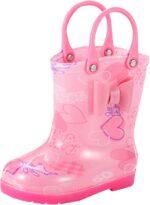 Toddler 𝗪𝐞𝐥𝐥𝐢𝐞𝐬 Size 5 Toddler Rain Boots Baby Rain Boots Short Rain Boots for Toddler Easy Lightweight Boys 𝗪𝐞𝐥𝐥𝐢𝐞𝐬 Size 3