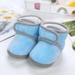 Baby Shoes Warm Booties Shoes Fashion Solid Color Non Slip Breathable Toddler Boots Baby Boy Boots Size 3c - Image 2