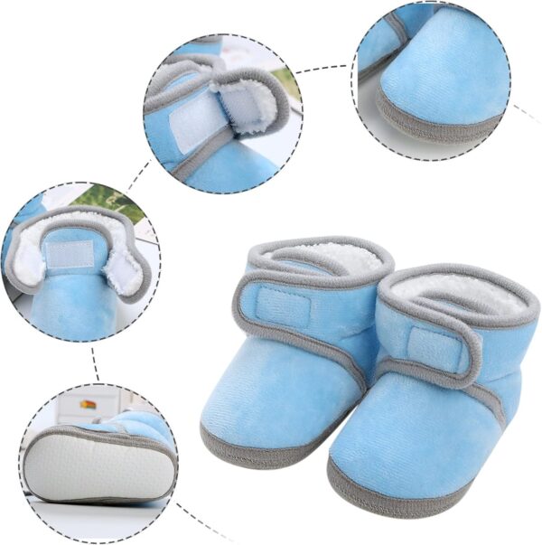 Baby Shoes Warm Booties Shoes Fashion Solid Color Non Slip Breathable Toddler Boots Baby Boy Boots Size 3c - Image 3