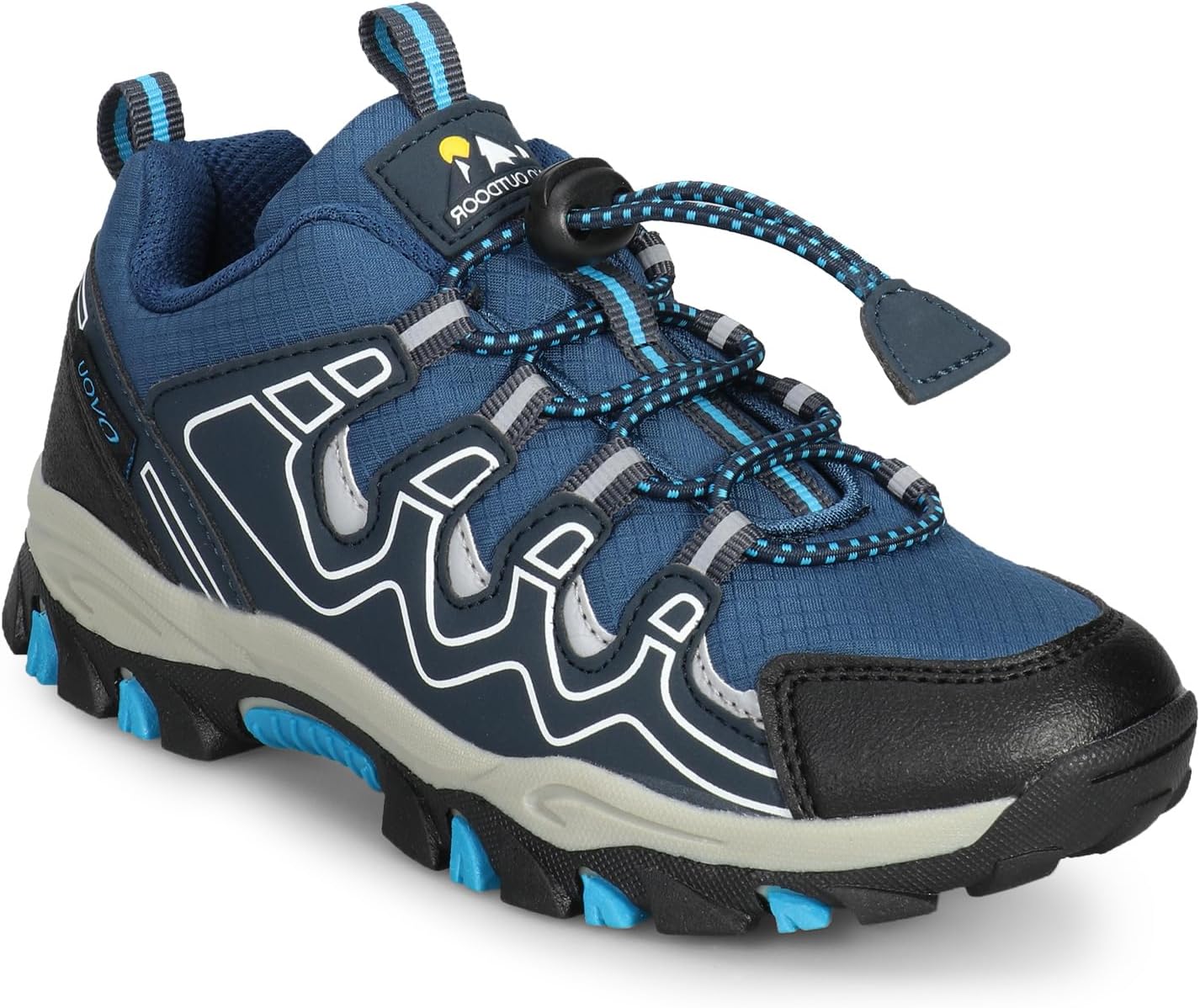 1744228351_719kpazLnWL._AC_SL1500_.jpg UOVO Boys Trainers Kids Water Resistant Walking Shoes Sports Outdoor Sneakers Children Trekking Hiking Footwear Running Shoes Size 11.5 UK Child to 5.5 UK - Image 1