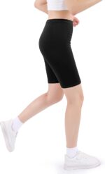 JOCMIC Girls Cycling Cotton Breathable and Safety Shorts for Summer Sports Gym Dance 3 Pack 5-12 Years - Image 2