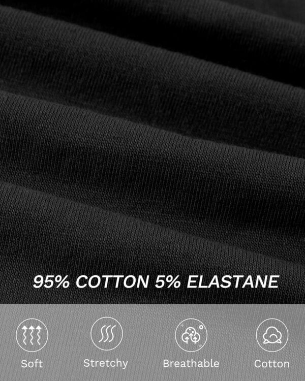 JOCMIC Girls Cycling Cotton Breathable and Safety Shorts for Summer Sports Gym Dance 3 Pack 5-12 Years - Image 5