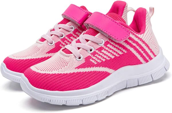 Girls Boys School Shoes - Girl's Cute Sneaker Toddler Little Kids Shoes Kids Athletic Shoes School Pe Gym Sneakers Soft Dance Plimsolls Walking Shoes Little Kid/Big Kid - Image 3