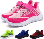 Girls Boys School Shoes - Girl's Cute Sneaker Toddler Little Kids Shoes Kids Athletic Shoes School Pe Gym Sneakers Soft Dance Plimsolls Walking Shoes Little Kid/Big Kid - Image 4