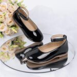 CENCIRILY Toddler Little Girl Mary Jane School Shoes Soft Anti-Slip Sole Hook and Loop Wedding Dress Flat - Image 4