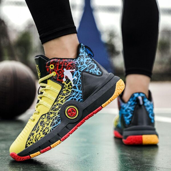 Boys' Basketball Shoes Men's Fashion Trainers Running Shoes Athletic Sport Basketball Sneakers Gym Fitness Walking Casual Shoes - Image 5