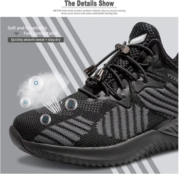 Boys Trainers Kids Running Shoes Child Athletic Shoes Casual Walking Shoes Boys Tennis Shoes Outdoor Sport Sneakers - Image 3