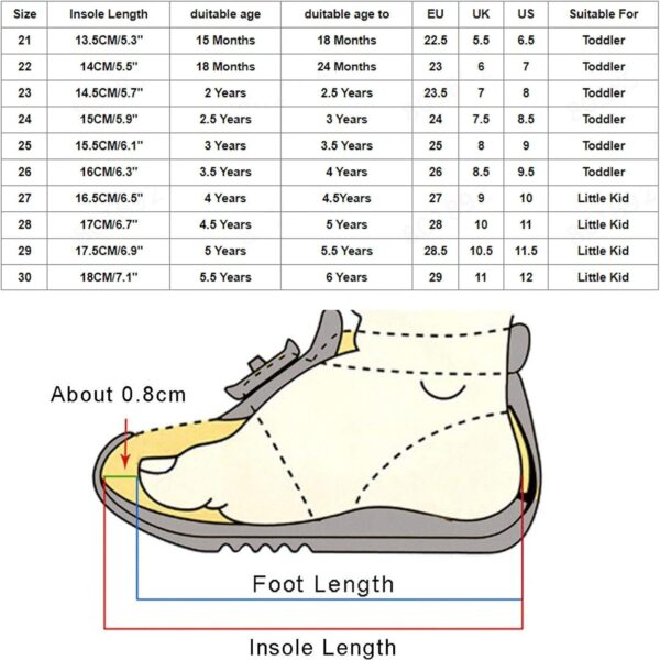 SRTUMEY Toddler Walking Sneaker LED Light up Shoes for Boys Girls Athletic Sport Running Shoes Birthday Gifts for Kids Baby - Image 5