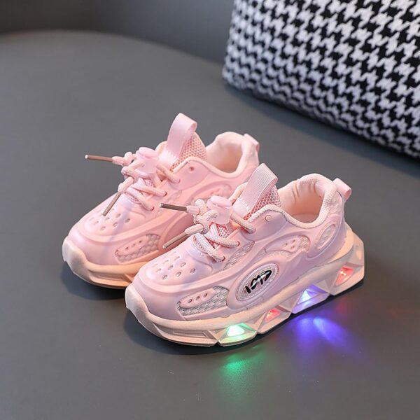 SRTUMEY Infant Trainers, Fashion LED Light Shoes for Baby Kids Children Light Up Running Sneakers Boys Girls Non Slip Sports Shoes - Image 7