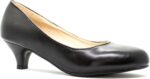 Womens Ladies Low Kitten Heels for Office, Work, Night Out and Party Court Shoes Evening Girls Comfortable Shoes Pumps with Synthetic Sole for Evening Dresses for Women UK