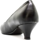 Womens Ladies Low Kitten Heels for Office, Work, Night Out and Party Court Shoes Evening Girls Comfortable Shoes Pumps with Synthetic Sole for Evening Dresses for Women UK - Image 3