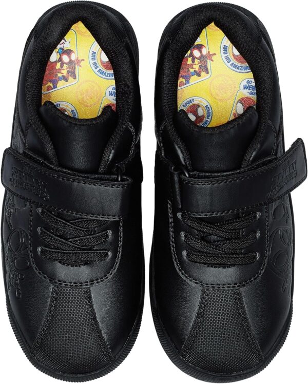 Marvel Boys School Shoes | Spidey and His Amazing Friends Boys Black Shoes - Image 5