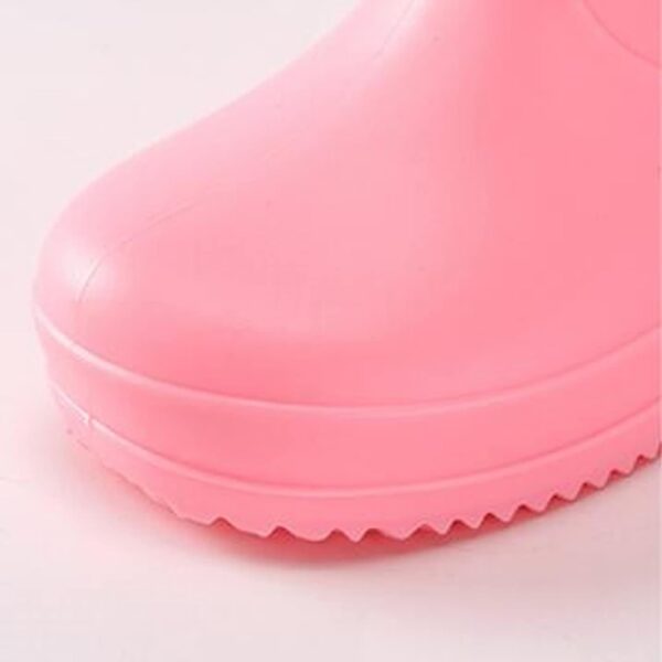 Size 5 Toddler Girl Boots Giraffe Rain Shoes Children's Rain Shoes Boys And Girls Water Shoes Baby Rain Boots Water Boots Knitted Cuffed Boots Baby - Image 2