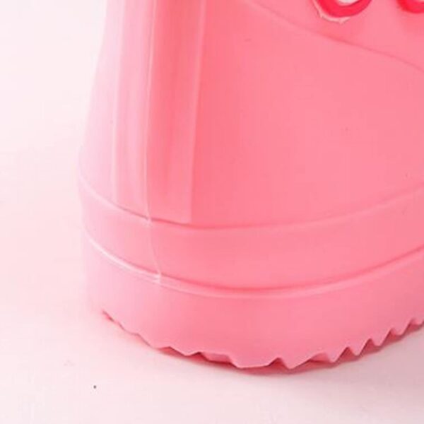 Size 5 Toddler Girl Boots Giraffe Rain Shoes Children's Rain Shoes Boys And Girls Water Shoes Baby Rain Boots Water Boots Knitted Cuffed Boots Baby - Image 3
