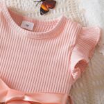 JiAmy Girls' Dresses Ribbed Knit Tulle Dresses Sequin Spring Flying Sleeves Rainbow Kids Dress for 1-6 Years Old - Image 3