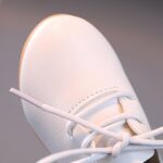 Infant Baby Boys Girls Classic PU Leather Wedding Loafers Toddler 𝐎xford Dress Shoes First Steps Walking Flat Lazy Crib Shoe Premium Soft Anti-Slip Rubber Sole Shoe (White, 5.5 Toddler) - Image 6
