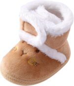 Cute ?artoon Fuzzy Soft Boots Baby Girls Kids Cotton Warm Snow Booties Toddler Indoor Outdoor Flat Shoes Size Toddler Snow Boots Boy Warm Boots