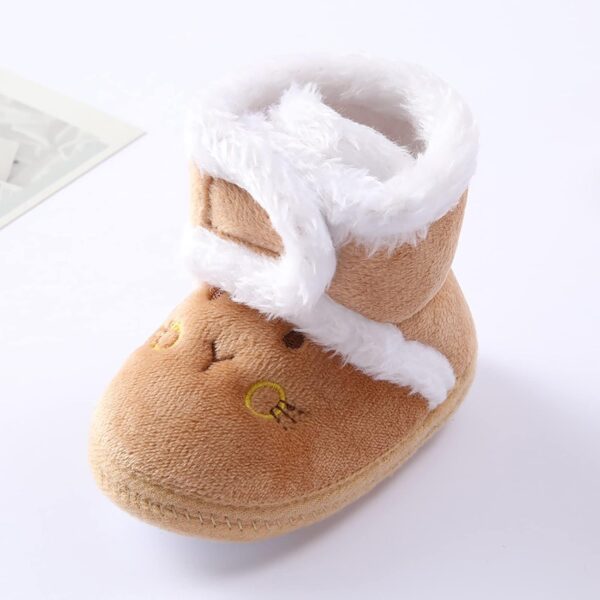 Cute ?artoon Fuzzy Soft Boots Baby Girls Kids Cotton Warm Snow Booties Toddler Indoor Outdoor Flat Shoes Size Toddler Snow Boots Boy Warm Boots - Image 6
