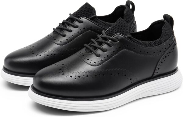 Bruno Marc Boy's Comfy MaxFlex Dress Sneakers Fashion Oxfords Casual Wingtip Brogue Shoes - Image 3
