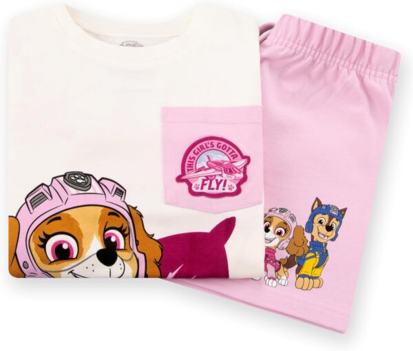 Paw Patrol Girls Tshirt And Shorts | Skye Kids Clothes | Skye Cotton T Shirt And Girls Shorts | Ages 18 Months To 8 Years - Image 9