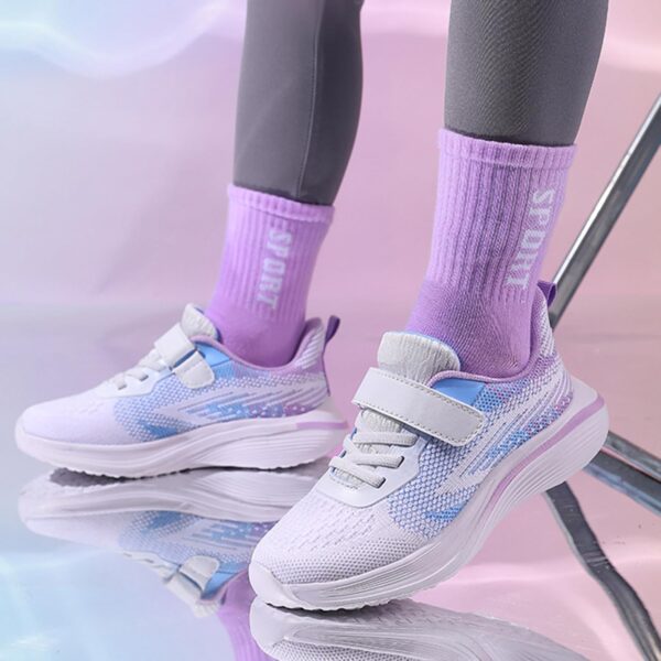 Kids Mesh Easy Fasten Trainer Unisex Trainers Boys Girls Walking Running Shoes Athletic Sneakers Sports Shoes for Little/Big Kids Trainers Indoor Children's Tennis Shoes Leisure Shoes Outdoor - Image 2