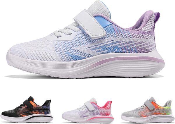 Kids Mesh Easy Fasten Trainer Unisex Trainers Boys Girls Walking Running Shoes Athletic Sneakers Sports Shoes for Little/Big Kids Trainers Indoor Children's Tennis Shoes Leisure Shoes Outdoor - Image 5