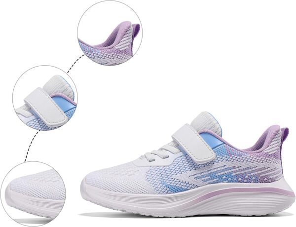 Kids Mesh Easy Fasten Trainer Unisex Trainers Boys Girls Walking Running Shoes Athletic Sneakers Sports Shoes for Little/Big Kids Trainers Indoor Children's Tennis Shoes Leisure Shoes Outdoor - Image 8