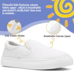 maxvinci Girls Canvas Slip On Shoes Kids Glitter Pumps Plimsolls Causal Trainers Breathable Flat Sneakers for Little/Big Kids - Image 3