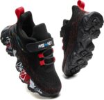 Daclay Kids Shoes Boys Girls Sports Soft Soled Running Elastic Cushion Cool Sneaker