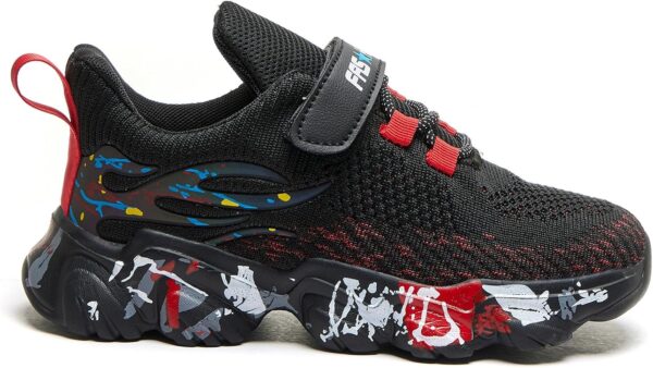 Daclay Kids Shoes Boys Girls Sports Soft Soled Running Elastic Cushion Cool Sneaker - Image 4