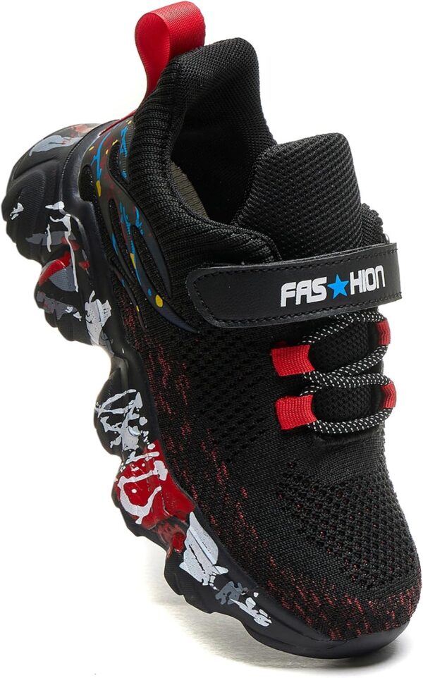 Daclay Kids Shoes Boys Girls Sports Soft Soled Running Elastic Cushion Cool Sneaker - Image 5